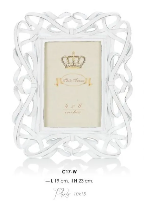 Jetzt Bestellen Casa Padrino Baroque picture frames White Antique Style 23 x 19 cm - Photo Frame Art Nouveau Antique style Mod AX8