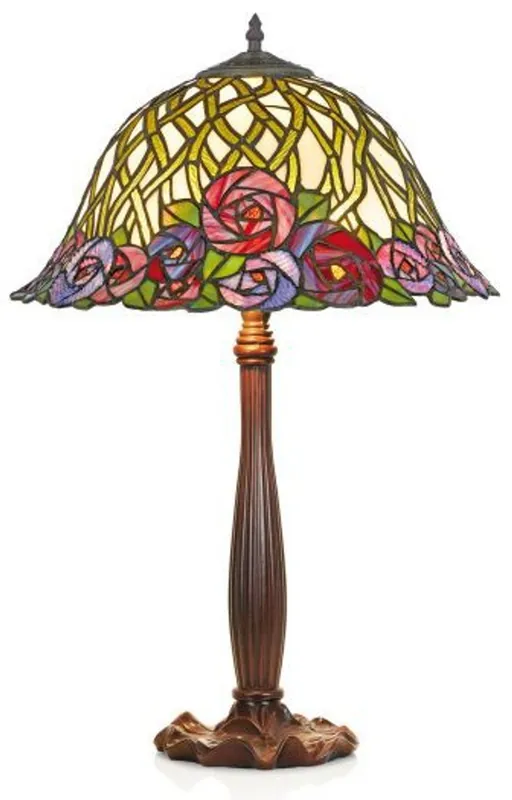 Casa Padrino Tiffany table lamp Stool lamp Diameter 40 cm - light lamp Highlight