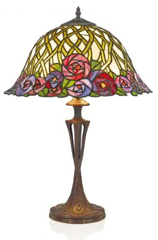 Schnäppchen Casa Padrino Tiffany table lamp Stool lamp Diameter 40 cm ModX3b - light lamp
