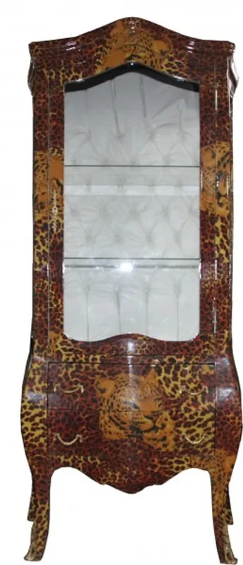 Billig Casa Padrino Baroque showcase Leopard - display cabinet - cupboard
