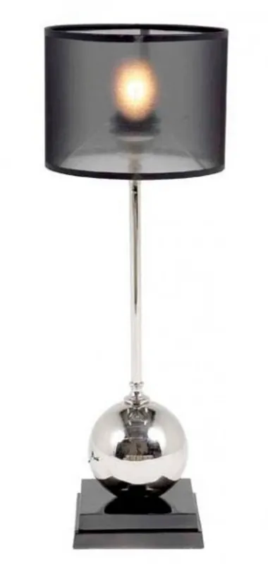 Rabatt Casa Padrino luxury table lamp Black Nickel-plated metal - lamp - Luxury Collection
