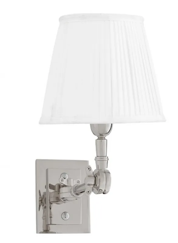 Casa Padrino luxury 1-light wall lamp white / nickel finish - light - Luxury Collection Neue Kollektion