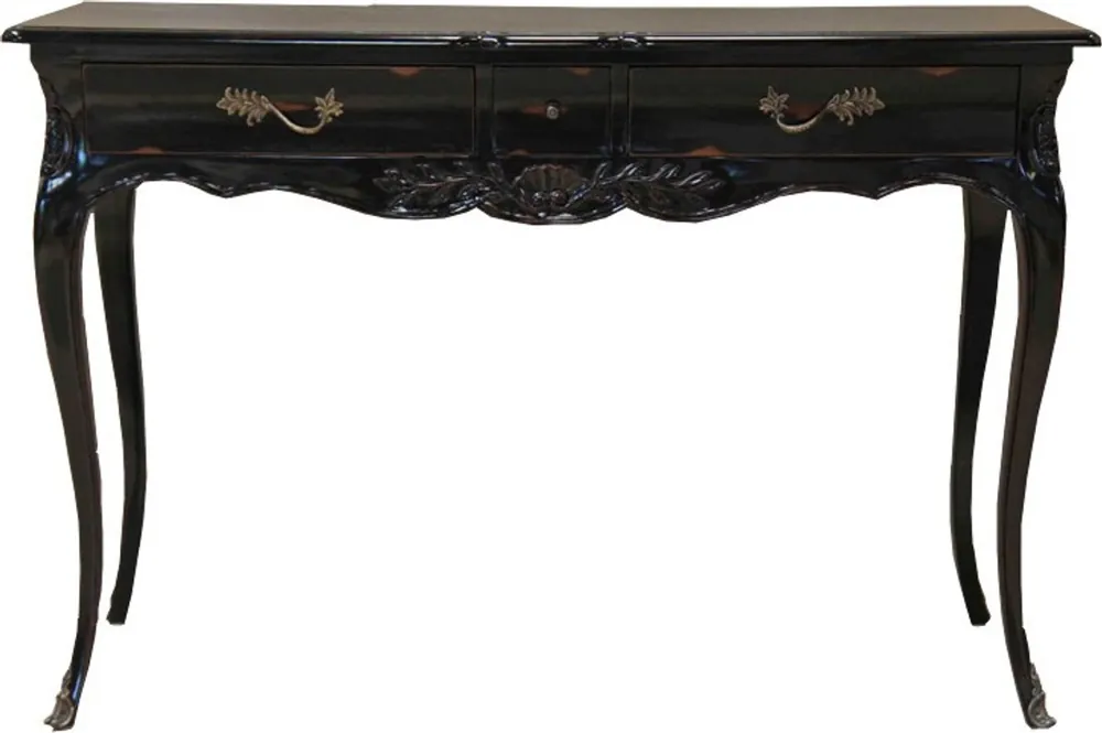 Casa Padrino Baroque Desk Antique Black 120 x 80 x 45 cm - Secretary luxury furniture Sonderangebot