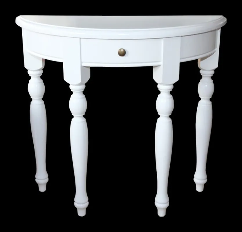 Saisonangebot Casa Padrino Shabby Chic sideboard table White B 82 cm, H 75 cm - console table Side Country Style