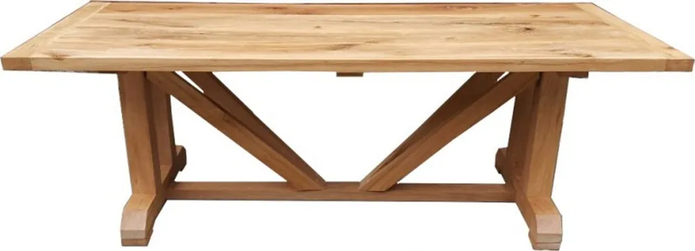 Casa Padrino luxury solid wood dining table oak massive 240 cm Imperial - Heavy duty Preisknaller