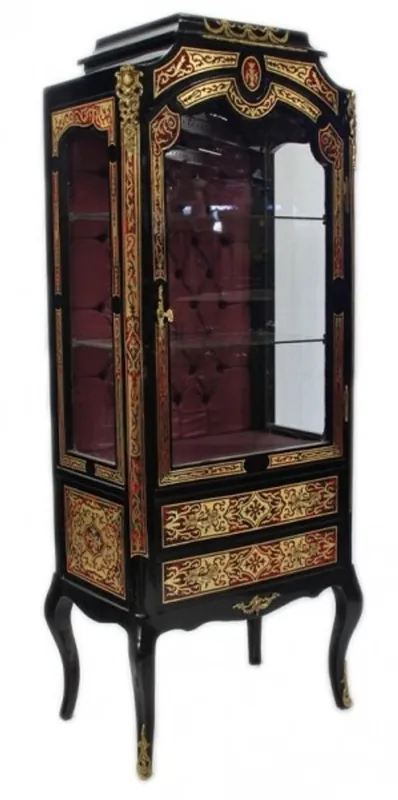Casa Padrino Baroque Boulle display cabinet - Handcrafted from solid wood - baroque display case Mega-Angebot