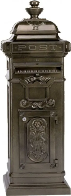 Casa Padrino Stand Mailbox Vintage Style Bronze Mailbox Mailbox Mod 4 - pillar mailbox - heavy version! Billig