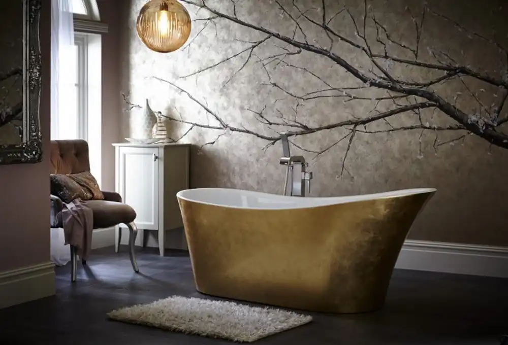 Preiswert Casa Padrino Art Deco bath detached Gold model He-Hol 1710mm - Freestanding Retro Vintage Style Bath