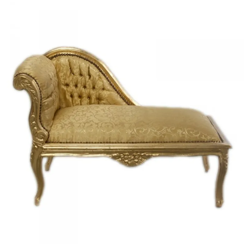 Casa Padrino Baroque Kids chaise Gold Pattern / Gold - Baroque Furniture Geprüft