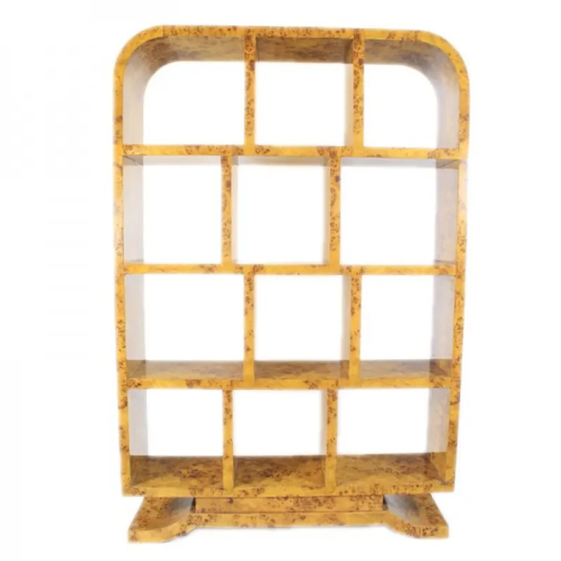 Casa Padrino Art Deco birdseye maple bookcase - Artdeco bookcase shelving furniture antique style Neue Ware