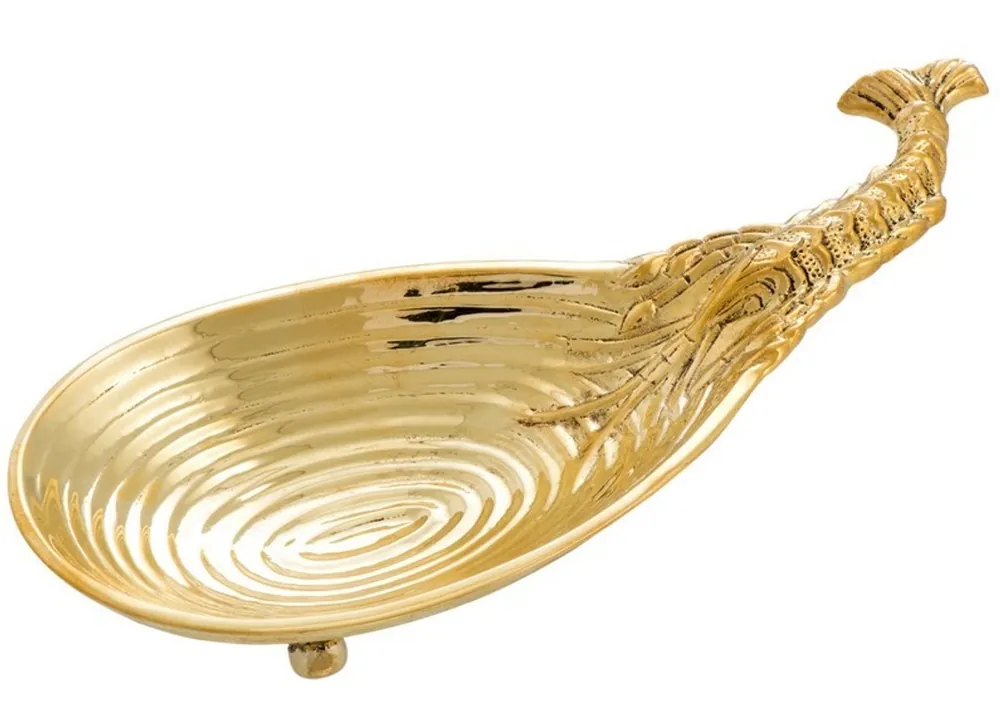 Casa Padrino Designer shell lobster brass polished - luxury decoration Echt