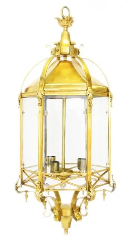 Casa Padrino Baroque hanging lamp Gold - Restaurant - Hotel Lamp Light Lantern Top-Angebot