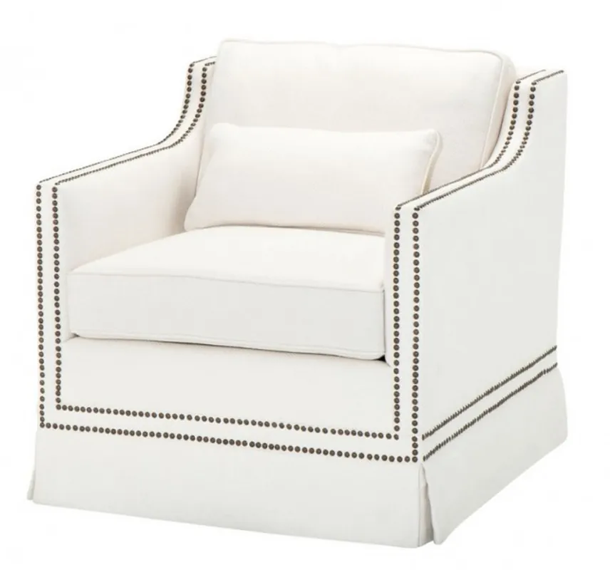 Preis Gesenkt Casa Padrino luxury Belle Epoque chair Cream White Linen - Art Nouveau Art Deco - Luxury Collection