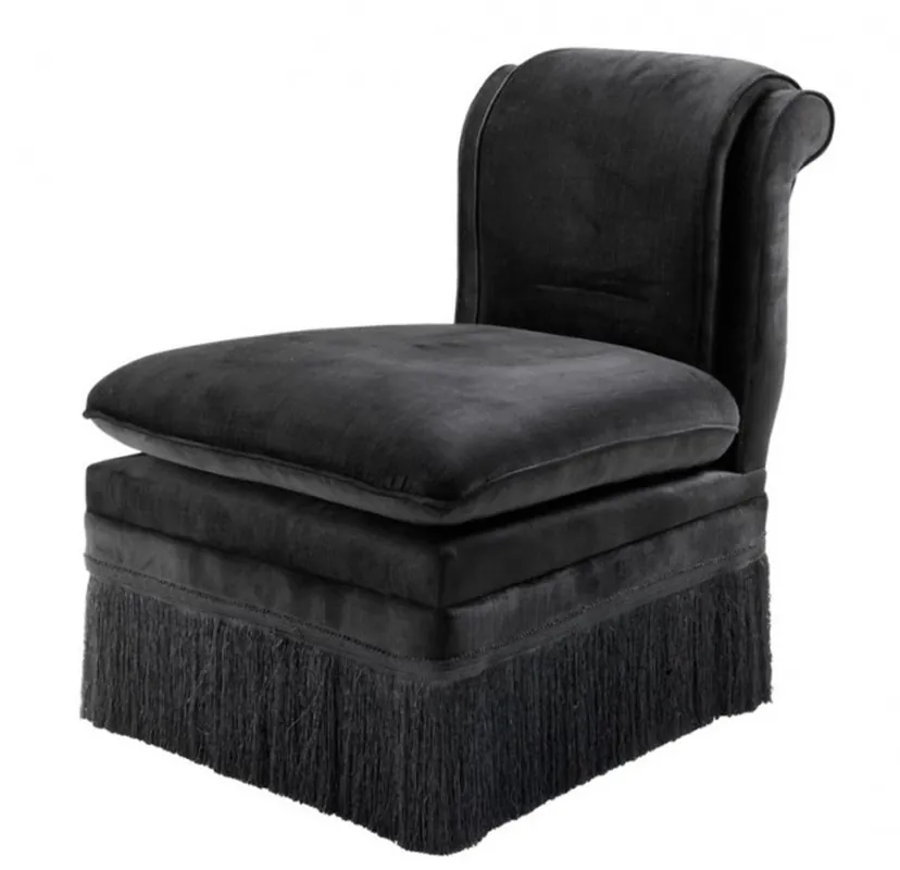 Markenprodukt Casa Padrino luxury Belle Epoch chair Black - Art Nouveau Art Deco - Luxury Collection