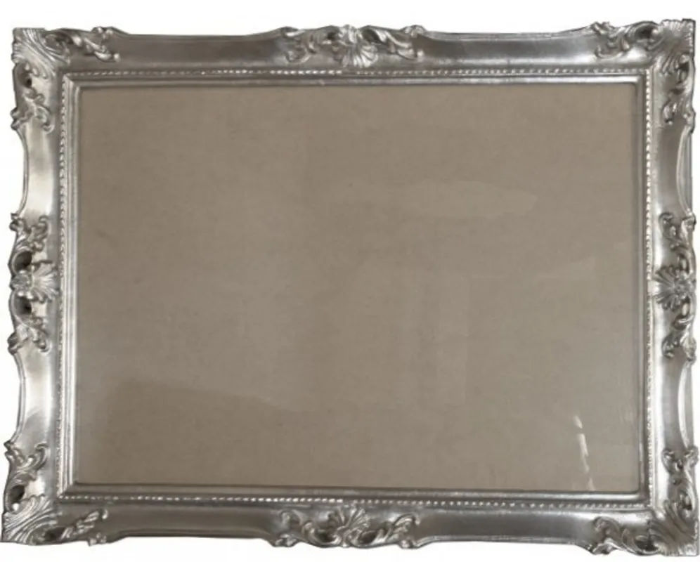 Casa Padrino Baroque wooden picture frame 144 x 84 cm silver - Big Photo Frame Art Nouveau Antique style - Made in Italy Bestpreis