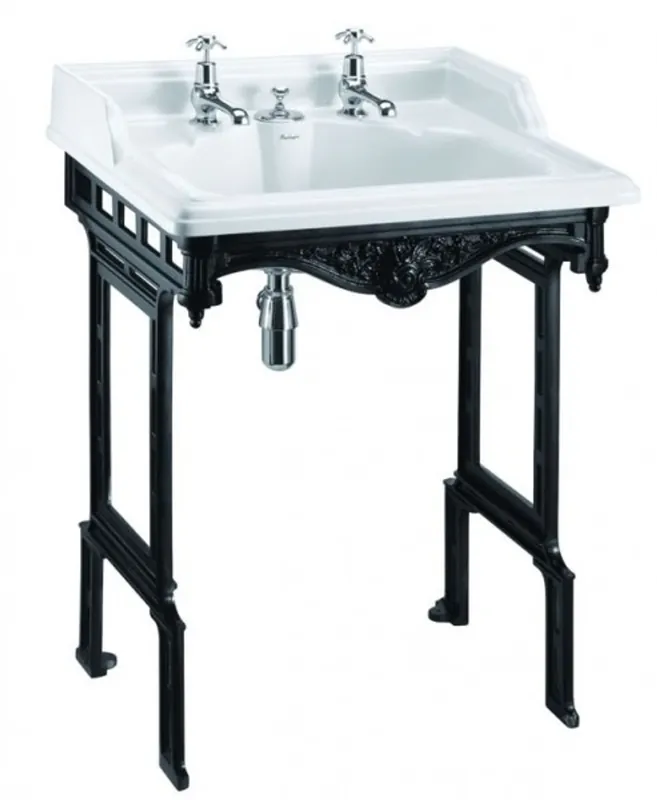 Casa Padrino Nouveau Stand Vanity White / Black with 2 tap holes - Baroque washbasin baroque antique style Begrenztes Angebot