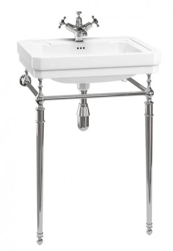 Ausverkauf Casa Padrino Nouveau Stand Vanity White / Chrome Mod 4 - Art Deco washbasin baroque antique style