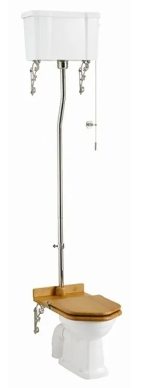 Casa Padrino luxury Nouveau WC White / Oak High Hanging with ceramic cistern - baroque antique style Sonderaktion