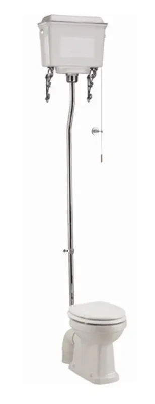 Casa Padrino luxury Nouveau WC White / White high hanging with aluminum cistern painted white - baroque antique style Kracherpreis