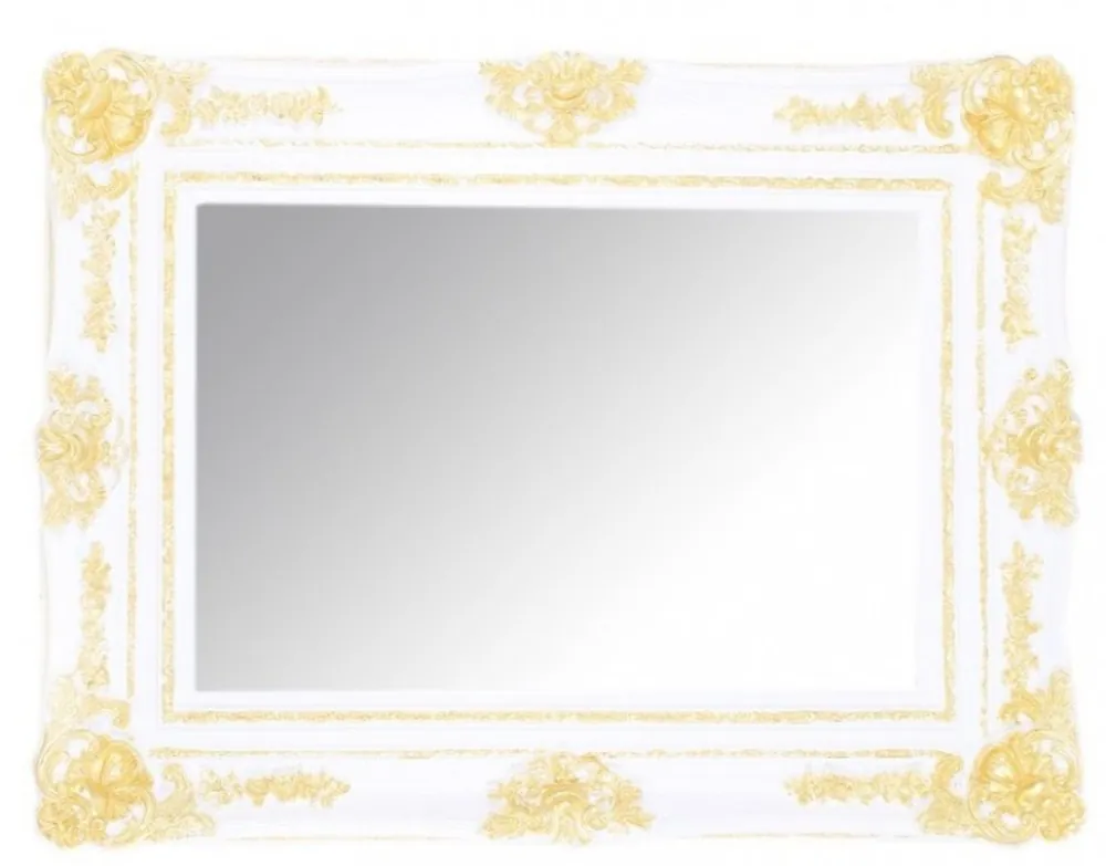 Casa Padrino Baroque wall mirrors White / Gold Height 130 cm, width 96 cm - Edel & Sumptuously Preis Gesenkt