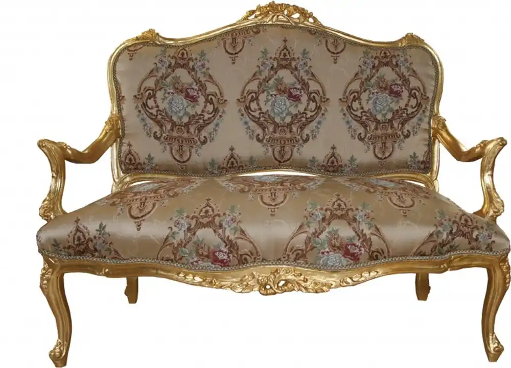 Casa Padrino Baroque sofa cream pattern / Gold - Italian style - baroque furniture - sumptuous and extraordinary! Neue Ware