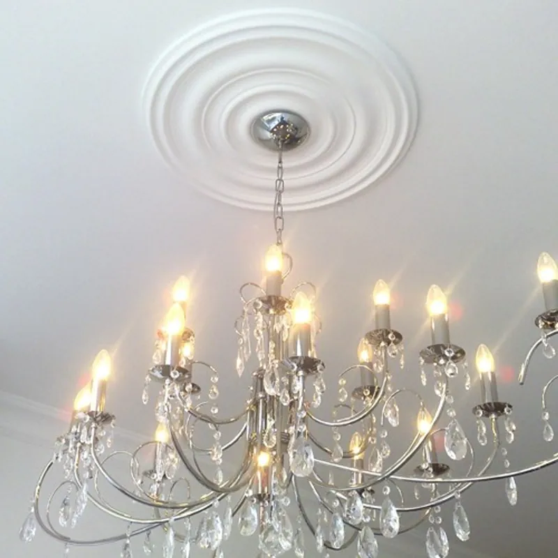 Highlight Casa Padrino stucco rose 48.5 x 48.5 cm ceiling Plaster ceiling rose stucco rosette Wall rosette