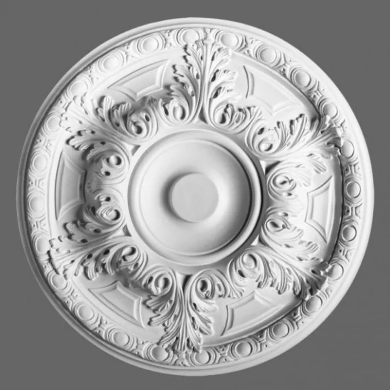 Casa Padrino stucco rosette 49 x 49 cm ceiling stucco ceiling rose stucco rosette Wall rosette Baroque Nouveau Top-Preis