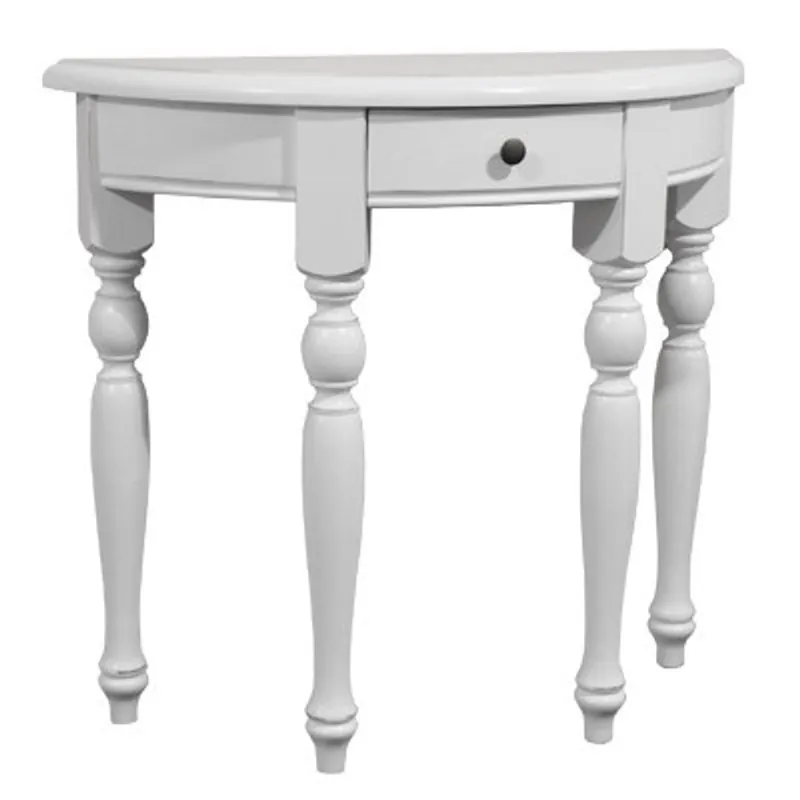Casa Padrino console table with drawers White - Crescent table - Secretary console - Telephone table Top-Seller