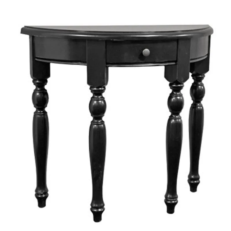 Top-Angebot Casa Padrino console table with drawers Black - Crescent table - Secretary console - Telephone table
