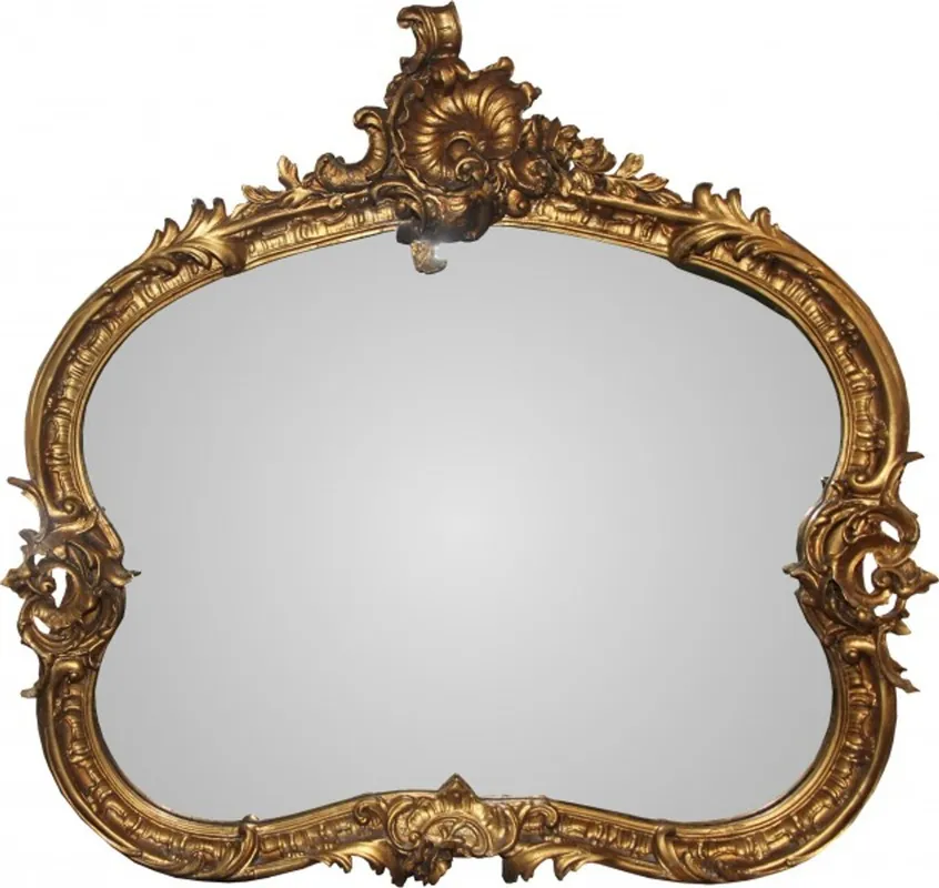 Kracherpreis Casa Padrino Baroque wall mirror Gold B 110 cm, H 102 cm - precious & sumptuous