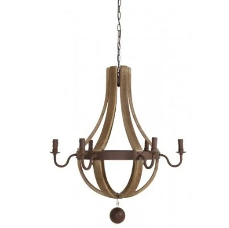Casa Padrino Industry Ceiling Hanging Brown Diameter 88 cm Industry - Furniture Hanging Lamp Nur Für Kurze Zeit
