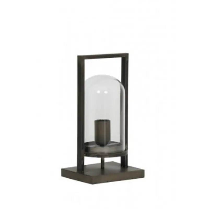 Casa Padrino Table Lamp Antique Black 17 x 14 x H 32.5 cm - Table Light Markenprodukt