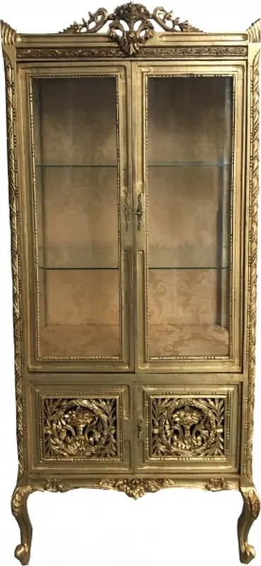 Casa Padrino Baroque display cabinet Gold ModF7 - double display cabinet Highlight