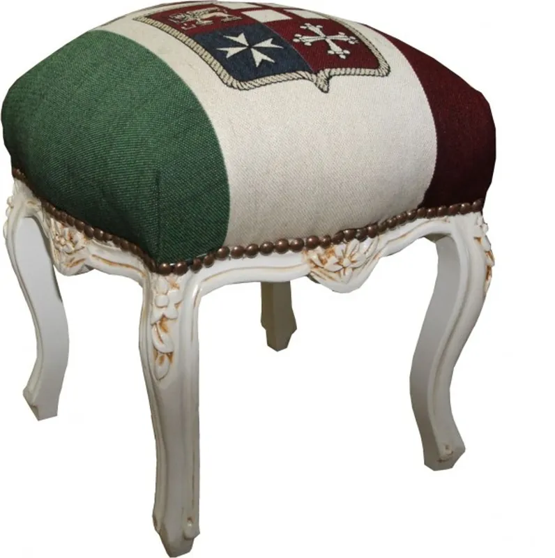 Meistverkauft Casa Padrino baroque seating stool Italy design / antique style white height 40 cm, width 35 cm - baroque furniture