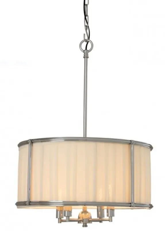 Casa Padrino Luxury Lamp - Luxury Nickel Hanging Light Diameter 52 x H 73.5 cm Neue Kollektion