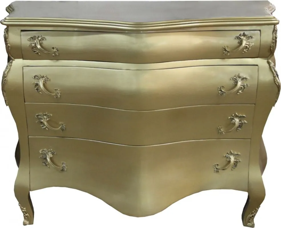 Saisonangebot Casa Padrino baroque chest of drawers Gold B 120 H 94 cm - handmade baroque furniture