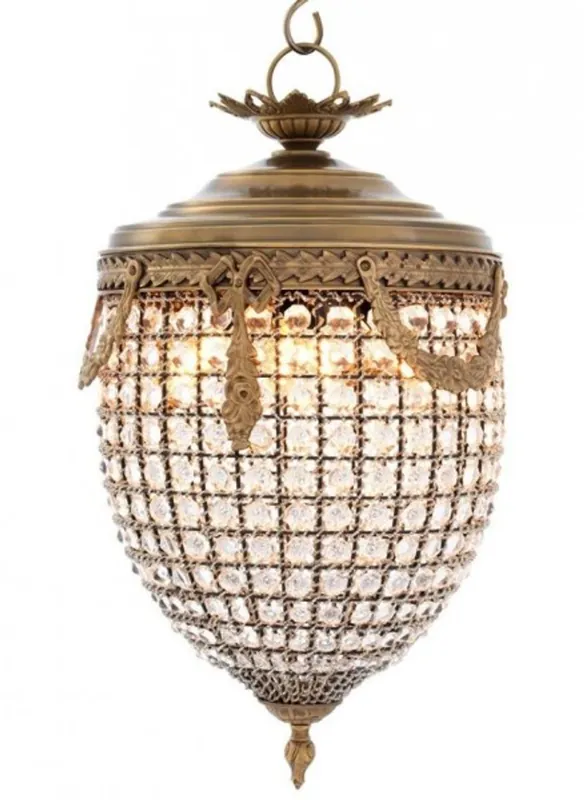 Neuheit Casa Padrino Luxury Chandelier - Luxury Hanging Light Brass Diameter 32 x H 65 cm