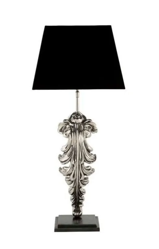 Knallerangebot Casa Padrino Luxury Table Light Nickel Diameter 17 x 35 x H 77 cm - Luxury Hotel Table Lamp