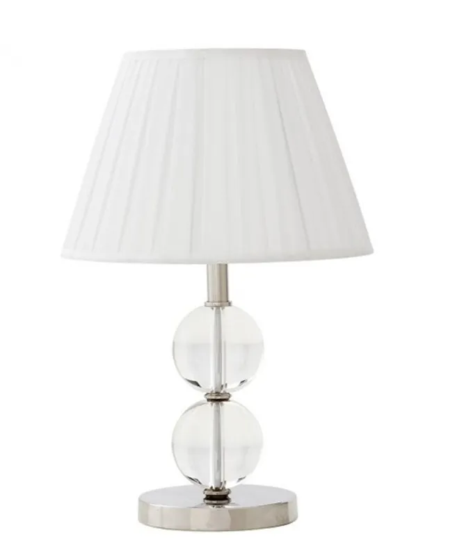 Casa Padrino Luxury Table Light Nickel - Luxury Crystal Glass Table Lamp Markenware