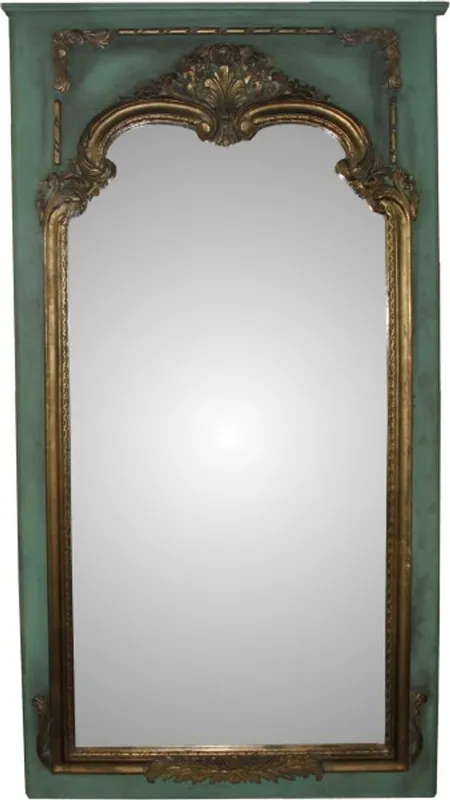 Casa Padrino Baroque wall mirror in petrol green / gold B 105 cm, H 192 cm - precious & sumptuous Sofort Bestellen