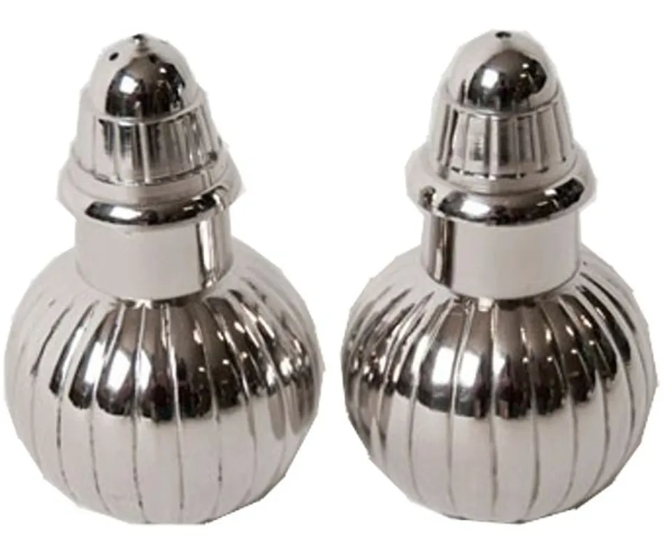 Casa Padrino Art Nouveau Baroque Salt and Pepper Set Brass nickel plated Paris - antique style Rabatt
