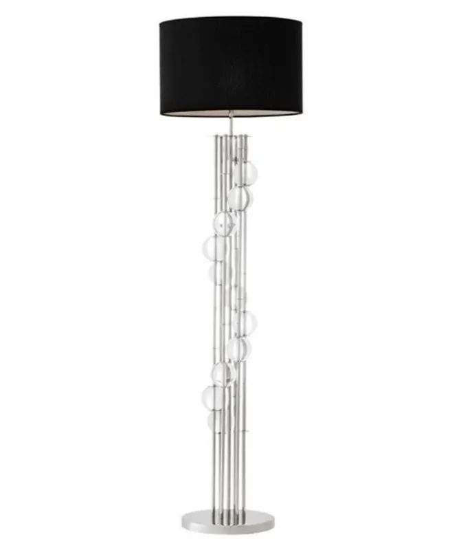 Casa Padrino Luxury Floor Lamp Nickel - Luxury Floor Light Markenprodukt