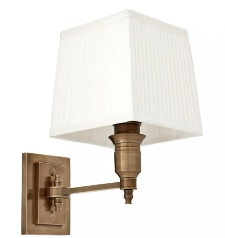 Casa Padrino Luxury 1-Light Brass Wall Lamp - Luxury Hotel Restaurant Lamp Neue Kollektion