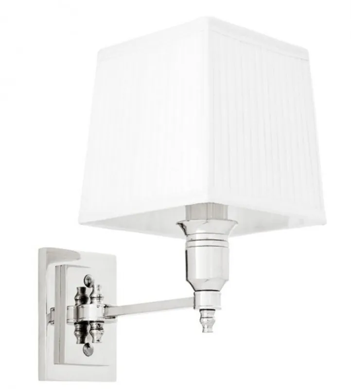 Casa Padrino Luxury 1-Light Wall Lamp Nickel - Luxury Quality Markenprodukt