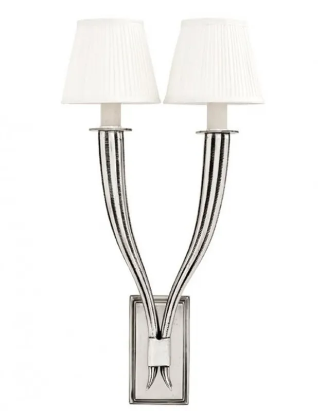 Casa Padrino Luxury Wall Lamp Antique Silver Diameter 30 x 16.5 x H 56.5 cm - Luxury Quality Must-Have