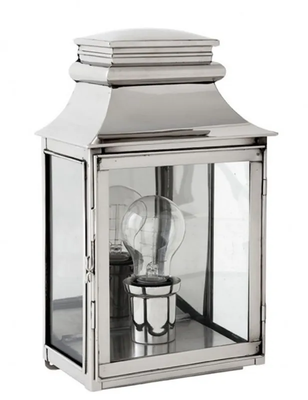 Casa Padrino Luxury Wall Lamp Nickel Diameter 22 x 14 x H 37 cm - Luxury Collection Saisonangebot