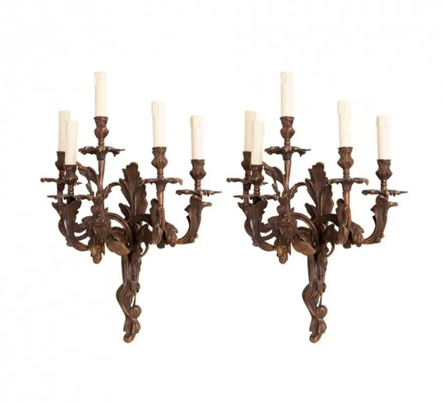 Casa Padrino Luxury Brass Wall Lights Set - Luxury Quality Direktkauf