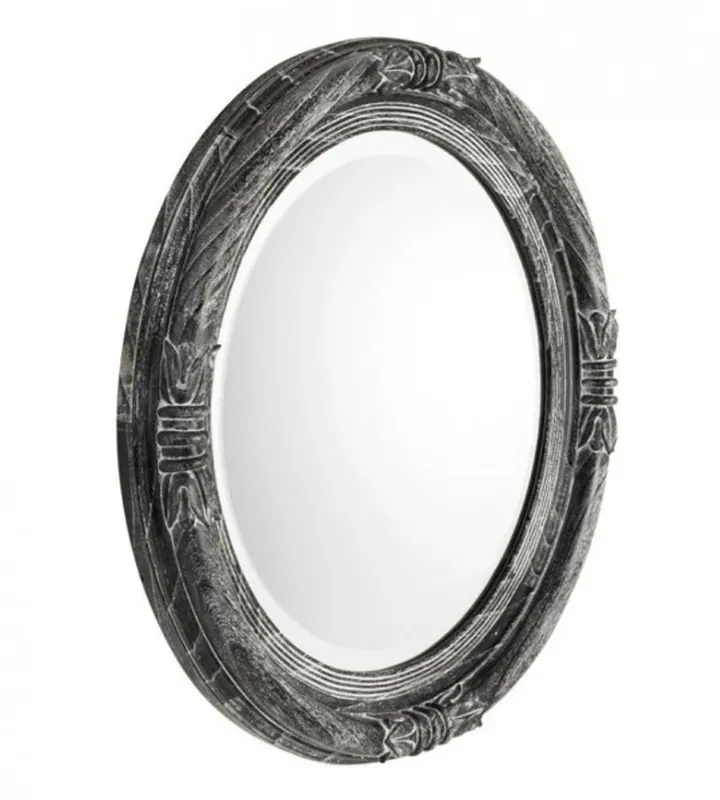 Casa Padrino Luxury Designer Wall Mirror Diameter 80 cm - Luxury Mirror Preisknaller