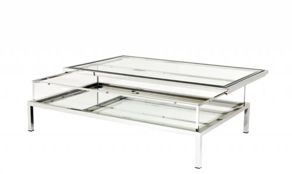 Kracherpreis Casa Padrino Art Deco luxury coffee table 140 x 85 x H. 41 cm - living room coffee table - Designer Table Furniture