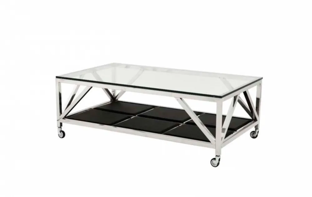 Top-Preis Casa Padrino Art Deco luxury coffee table 140 x 80 x H. 50 cm - living room coffee table - Luxury Hotel Coffee Table